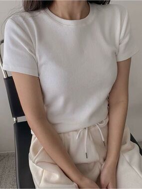 Dazy White Crewneck Top